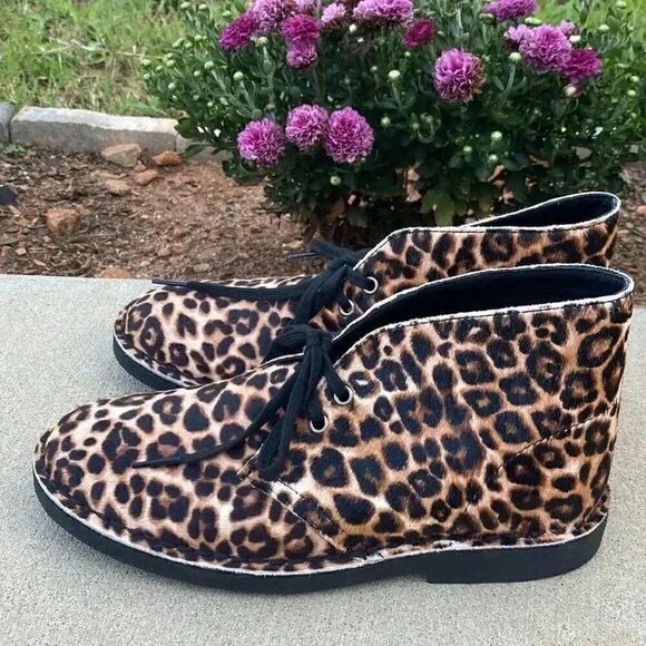 NWOT Clarks Original Desert Boot 2 Leopard Print - Picture 1 of 11